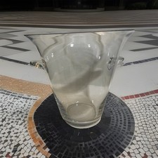 Vintage  Large Crystal Glass Wine Champagne Ice Bucket 