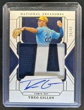 2025 National Treasures Theo Gillen Treasured Material Patch Gold Auto #/49