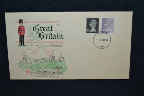GB first day cover 5th June 1974 definitives. Scarce cover Cat value £110-