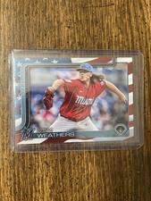 2025 Topps Series 2 - Ryan Weathers #539 - Independance Day Parallel / 76 