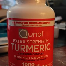 Qunol Extra Strength Turmeric Curcumin Complex 1000 mg Vegetarian Capsules