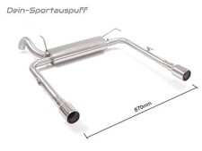 Ragazzon Duplex Sportauspuff Fiat Tipo 2 Kombi Limo 1.6l M-Jet je 90mm gerollt