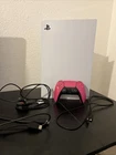 Used PlayStation 5 Disc Edition 825GB White Console with Pink Controller
