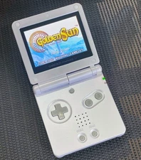 Nintendo Game Boy Advance GBA SP Pearl White System AGS 101 Brighter NEW