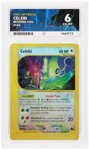 Celebi 145/144 - Reverse Holo Skyridge 2003 - ACE 6 Excellent-Mint