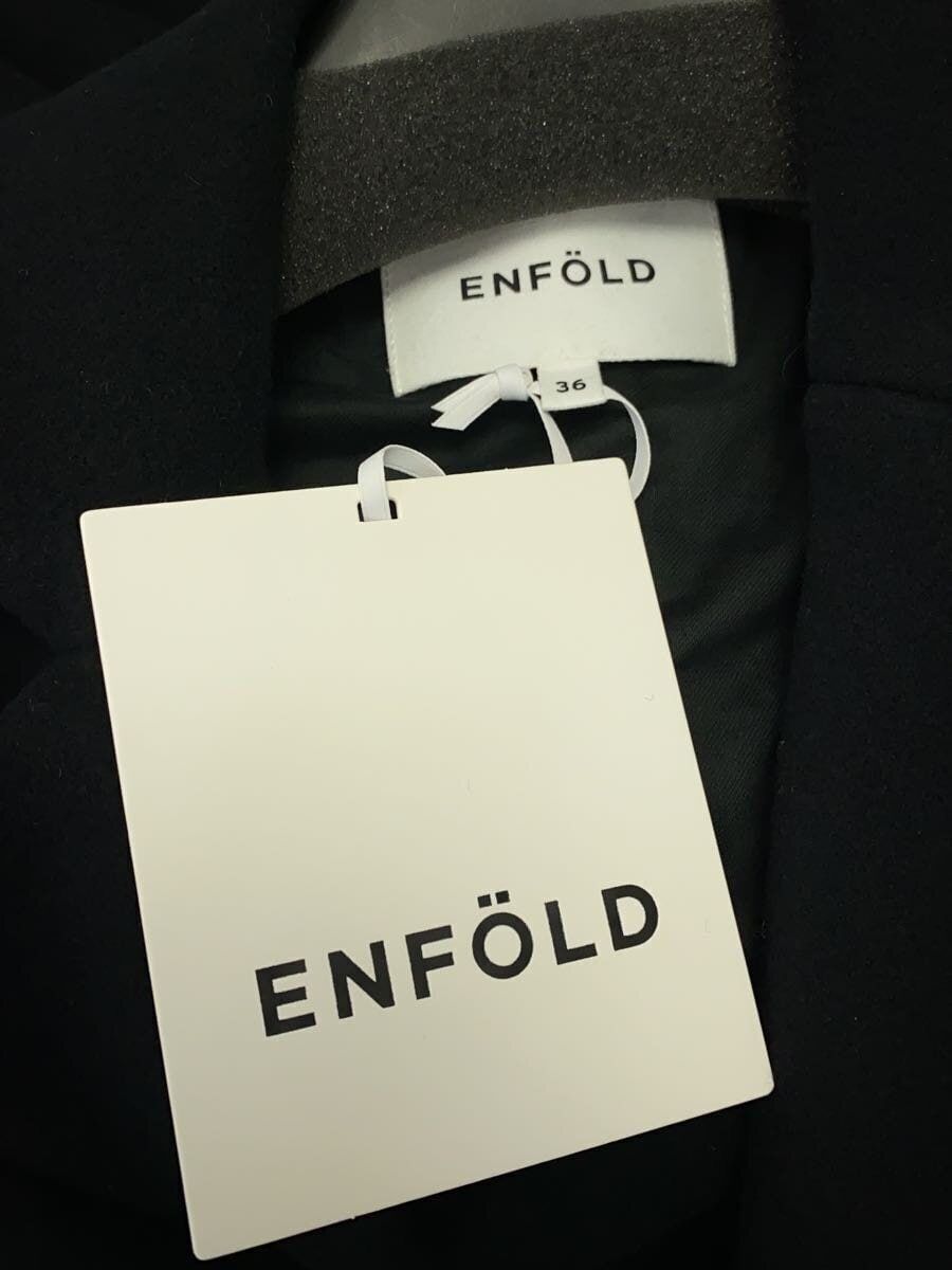ENFOLD Tailored Jacket 36 Wool Black Plain 300Fa130-1100 ENFOLD Tailored Jacket 36 Wool Black Plain 300Fa130-1100