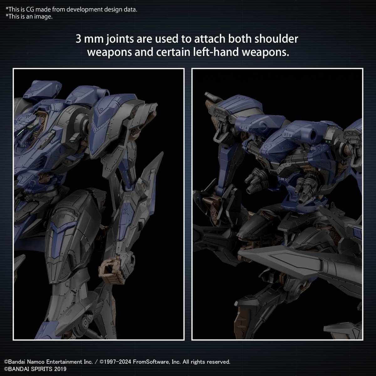 BANDAI 30MM Armored Core VI Schneider Nachtreiher 40E STEEL