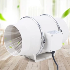 6 Inch 540m3/h Inline Ventilation Fan Air Circulation Vent Exhaust Blower Fan