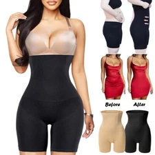 Fajas Colombianas High Waist Shapewear Tummy Control Shaper Girdle Boned Panties