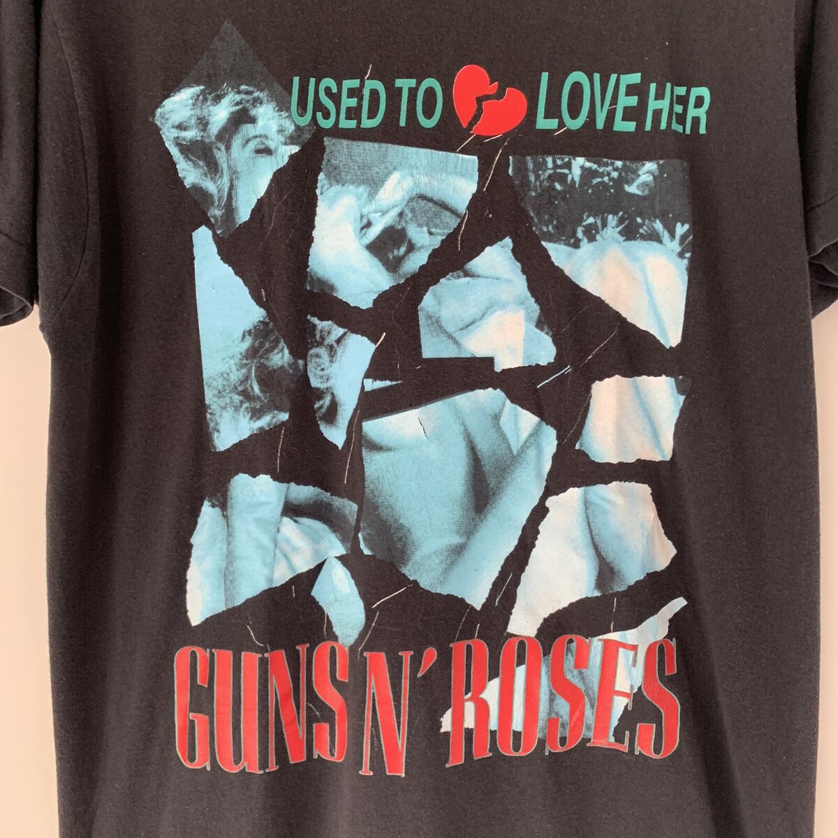 1989 Guns N Roses Used To Love Her LIES Vintage Tour Band 1989 Guns N Roses Used To Love Her LIES Vintage Tour Band