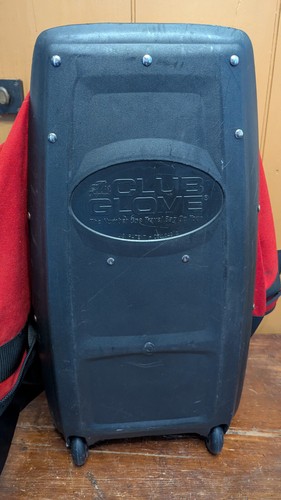 The Original Club Glove Travel Golf Bag Wheeled Travel Red Case Burst Proof - Picture 11 of 12