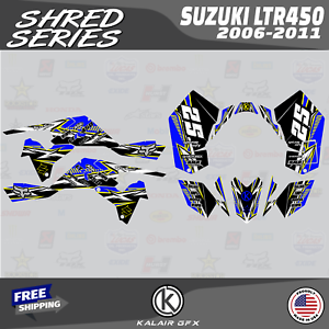 2006-2011 Graphics Kit for SUZUKI LTR450 16 MIL Shred-Blue