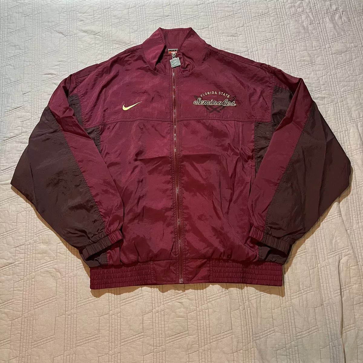 Vintage 90s Nike Team Sports Florida State Seminoles FSU Windbreaker Jacket  Sz L | eBay