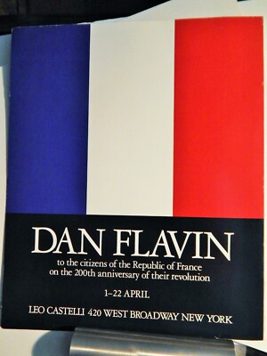 DAN FLAVIN ART PIECES VTG ORIG  1989 ADVERTISEMENT