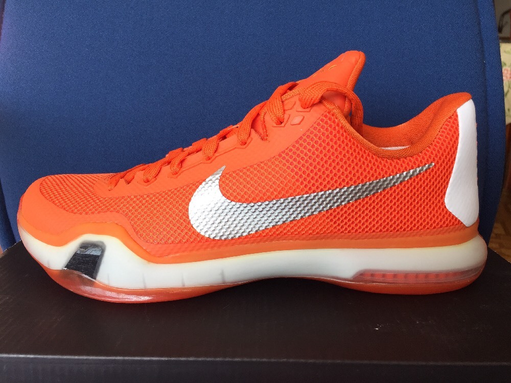 Nike Kobe 10 X TB Orange 8.5 Phoenix Suns OKC Thunder Jordan