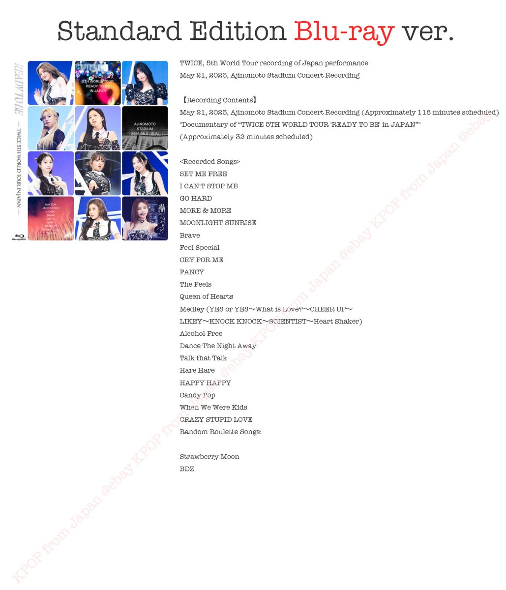 K-POP・アジア TWICE Ready To Be in Japan DVD Blu-ray Amazon.com: Ready To Be - In Japan - 5th World Tour