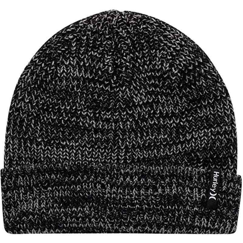 hurley men's cuffed beanie loose knit winter hat