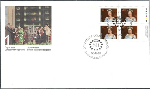 Canada   # 1168 URpb    " QUEEN ELIZABETH II "    Brand New  1990 Issue