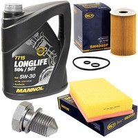 MotoröL Filter Set 5W30 5 Liter + ÖLablassschraube FüR VW Multivan V Transporter