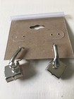 New 12 mm Square Lever Back Earring 1" made with Swarovski crystals — photo 3