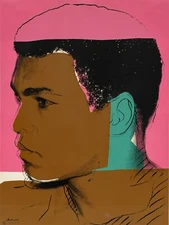 ANDY WARHOL Surrealism Poster or Rolled Canvas Print "Muhammad Ali" A