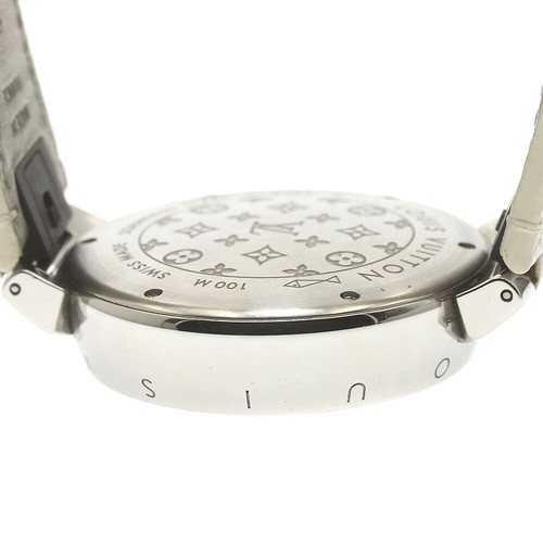 LOUIS VUITTON Tambour Q1111 Date Brown Dial Quartz Men's Watch_877324 - Picture 6 of 7