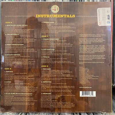 JURASSIC 5 - QUALITY CONTROL (INSTRUMENTALS) (VINYL 2LP) 2000