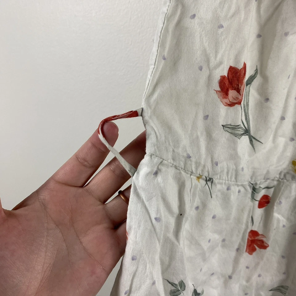 Camisa túnica Wayward Fancies eShakti personalizada blanca con estampado floral para mujer talla XL Foto 4 de 4