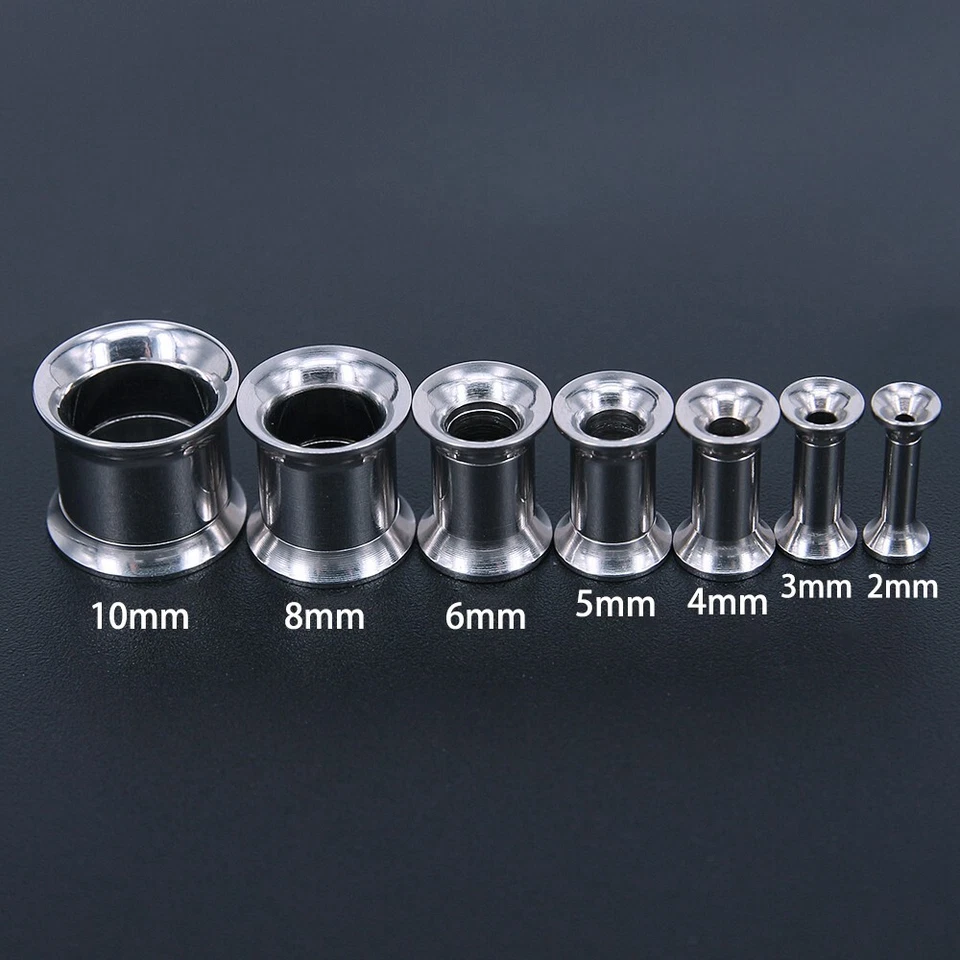 1 Set Edelstahl Ohr Taper Expander Double Flared Ohr Plug und Tunnel Kits - Bild 3 von 4
