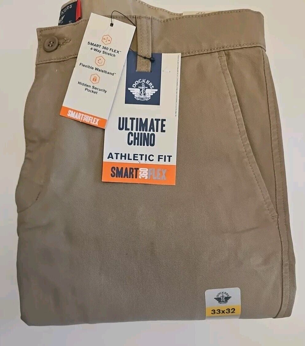 Dockers Men's Athletic Fit Smart 360 Flex Ultimate Chino Dockers Men's Athletic Fit Smart 360 Flex Ultimate Chino