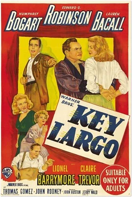 Key Largo - Vintage Movie Poster - Film Noir #3