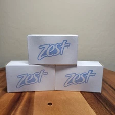 Vintage Zest Bar Soap ~ 3 Individual 4 oz Bars Get Zestfully Clean New Old Stock