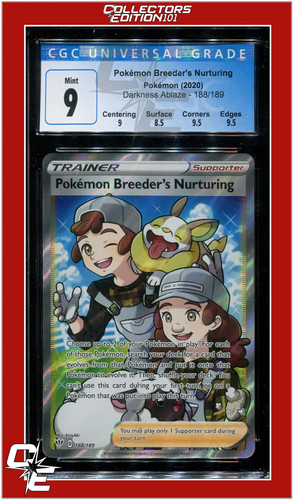 Pokémon Breeder's Nurturing graded CGC 9 for sale on eBay