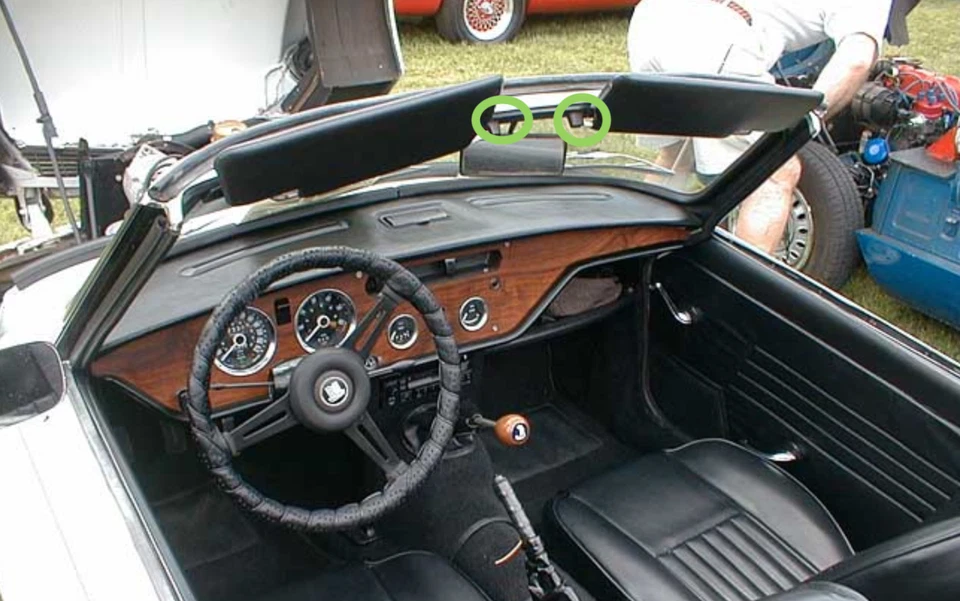 SE ADAPTA/PARA SOPORTES DE VISERA TRIUMPH SPITFIRE Foto 3 de 3