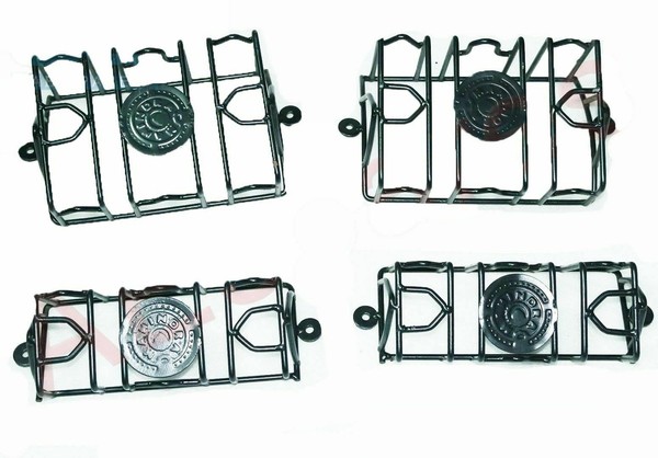 Mahindra Thar Frontblinker & RüCklichtschutzgitterset Stahl Schwarz-image