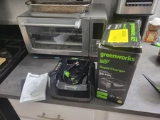 Greenworks Pro 60V Volt Ultra Power 6A Rapid Charger Works With All GW Batteries