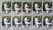 BRANDON WILLIAMSON 10-CARD LOT 2019 1st Bowman Chrome Draft/Paper #113 MAR./REDS