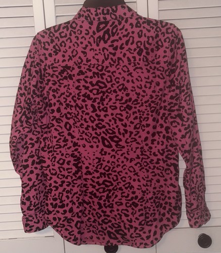 Rosa Übergangsjacke oder Top mit Leopardenmuster, Größe L - Bild 3 von 6