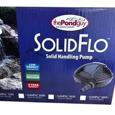 The Pond Guy SolidFlo G2 Submersible Pump Ponds Water Garden Waterfall 1250 GPH