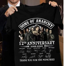 Sons Of Anarchy 12th Anniversary 2008 2020 Signature T Shirt
