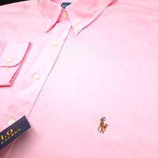 Preços baixos em Polo Ralph Lauren Pink Classic Dress Shirts for