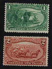 CKStamps: US Stamps Collection Scott#285 286 1c 2c Mint H OG