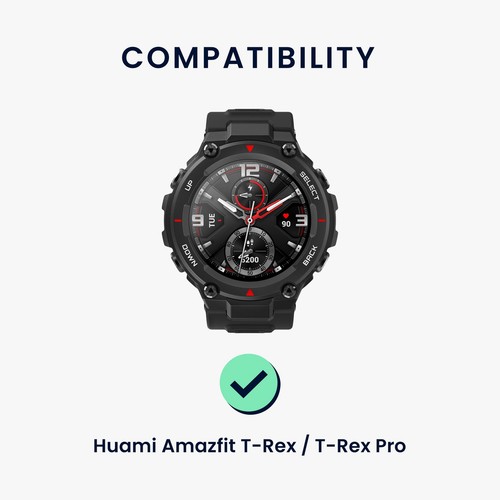 kwmobile 2x bransoletka sportowa kompatybilna z bransoletką Huami Amazfit T-Rex / T-Rex Pro - Zdjęcie 5 z 8