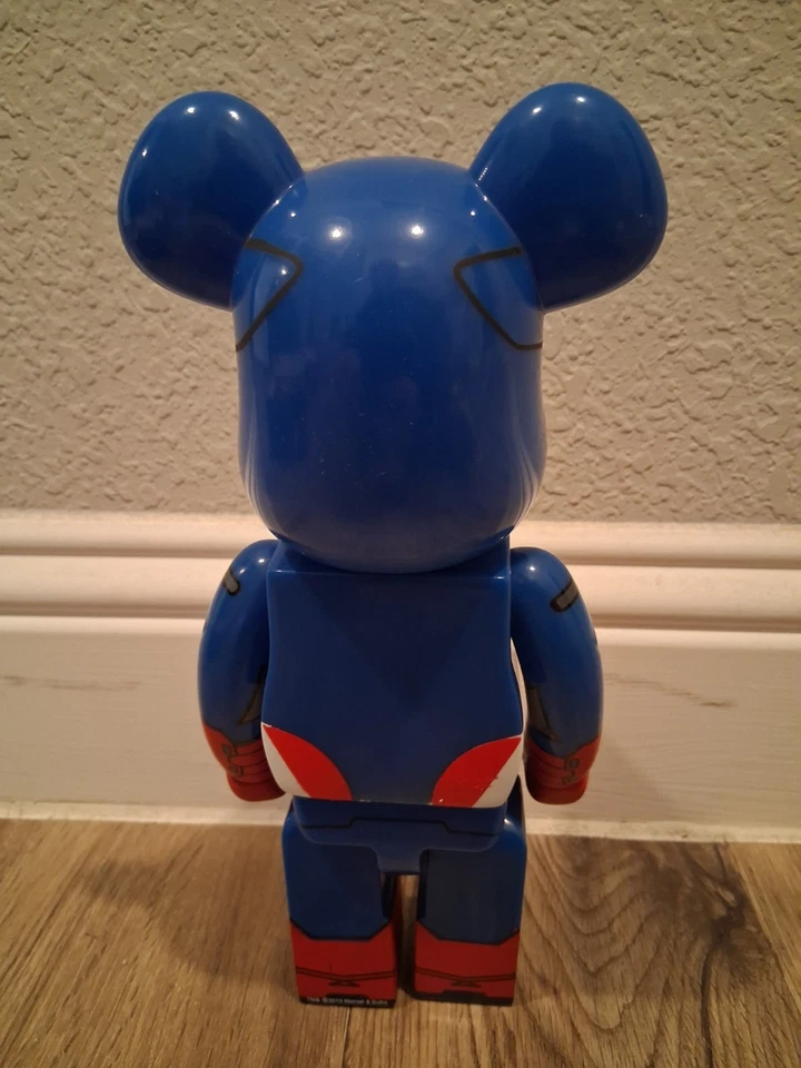 Bearbrick BE@RBRICK Captain America 400% Medicom Toy Figure - FREE SHIPPING - Image 2 of 4