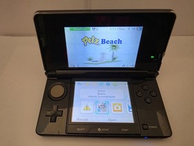 Nintendo 3DS Console CTR-001 with charger - BLACK - TESTED WORKS Japan VERY NICE