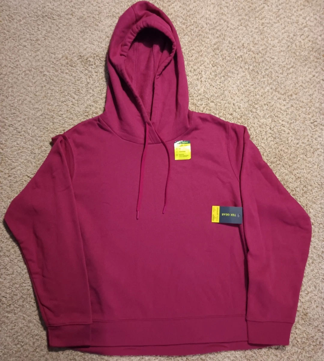 Sweat à Capuche Tek Gear Femme Rose Vif - Taille 2XL - Neuf Avec étiquettes - Polaire Ultra-douce Avec Poches