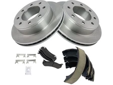 Rear Brake Pad Rotor and Parking Brake Kit For Chevy Silverado 2500 DH367JS