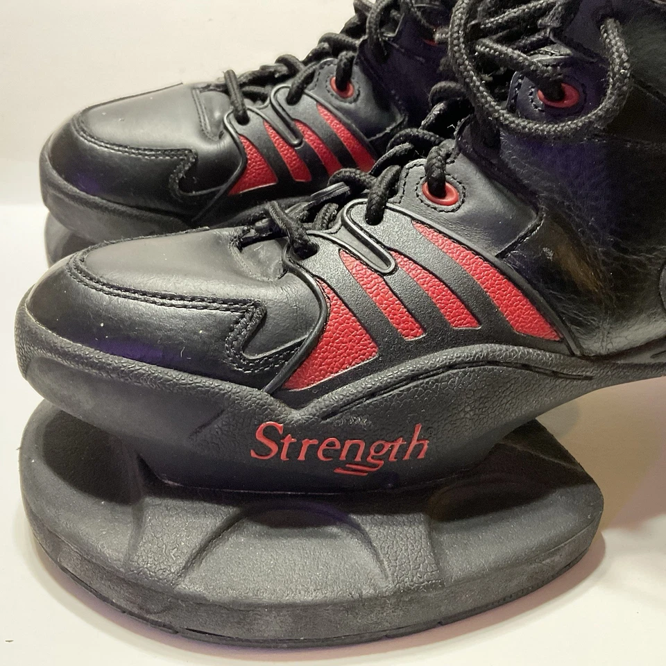 Zapatos de entrenamiento de salto vertical pliométrico Strength Systems negros rojos para hombre talla 11 Foto 4 de 4