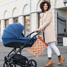 2 Pack Wet Dry Bags for Baby Cloth Diapers Breast Pump Parts, Waterproof Reus...