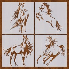 Horse Stencil Reusable Plastic Templates 6in Craft Paint Template